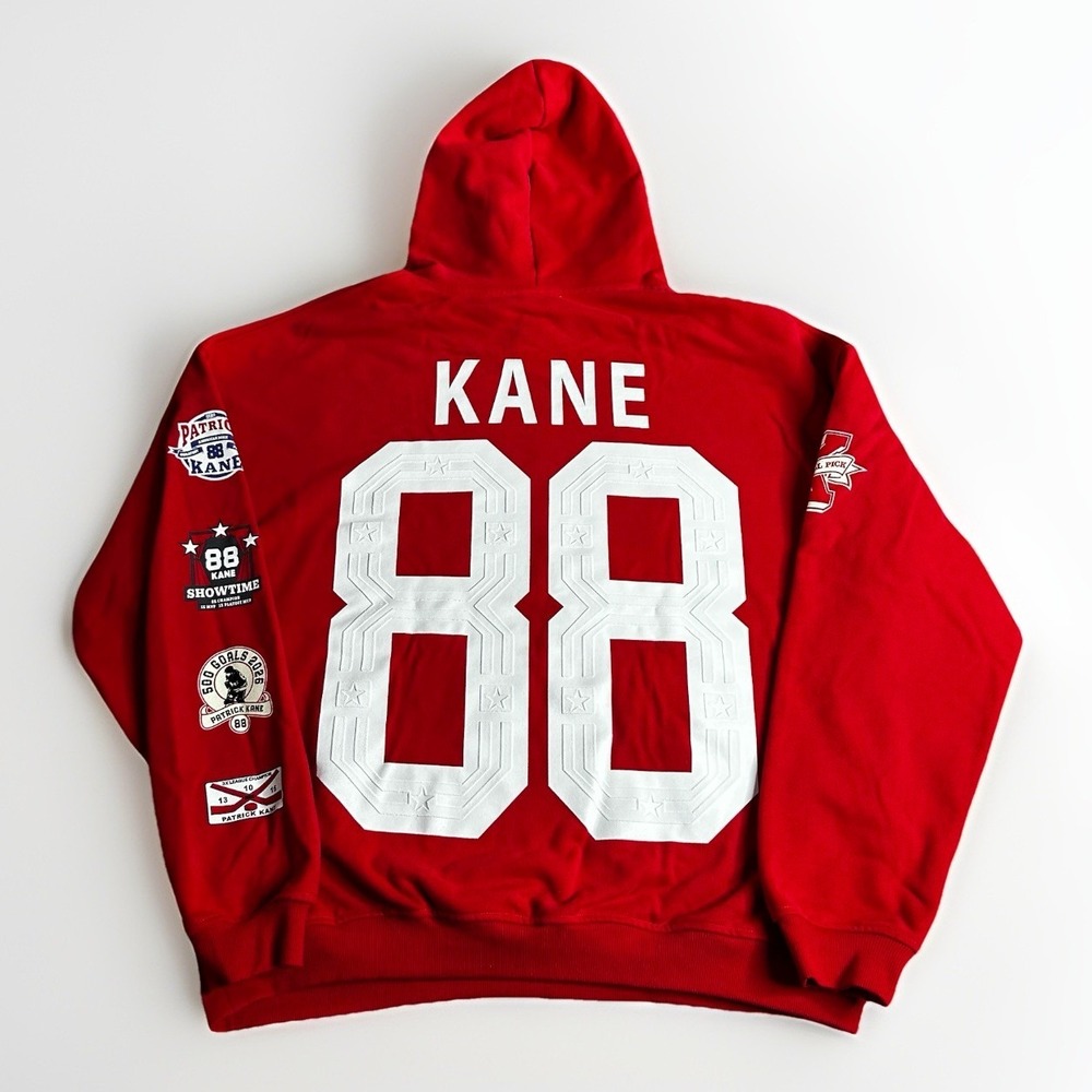 Sana Detroit Red Wings Patrick Kane Hoodie Mens XL Red Legacy V3 Heavy Hockey